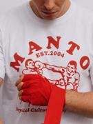 MANTO boxeo tshirt- white